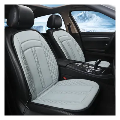 (Grey) 12V Car Seat Heater Thickening Heated Pad Cushion Winter Warmer Cover