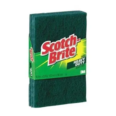 3M 22310CT 3.8 x in. Heavy-Duty Scour Pad - Green, Pack of