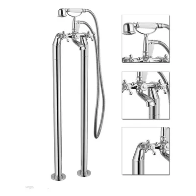 Stratford Freestanding Bath Shower Mixer Tap Chrome