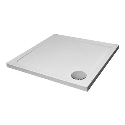 700 mm Small Shower Tray Square Slimline Included Waste Position Corner