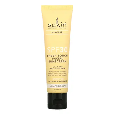 Sukin, Sheer Touch Facial Sunscreen SPF30, Untinted, 2.03 fl oz (60 ml)