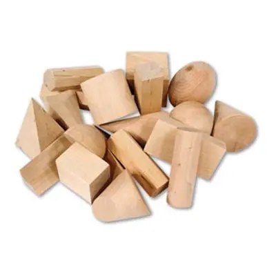 Learning Resources Ler4298 Wooden Geometric Solids Set Of