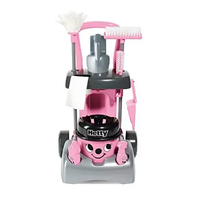 Casdon Deluxe Hetty Cleaning Trolley | Pink Toy Cleaning Trolley For Children Aged 3+ | Includes