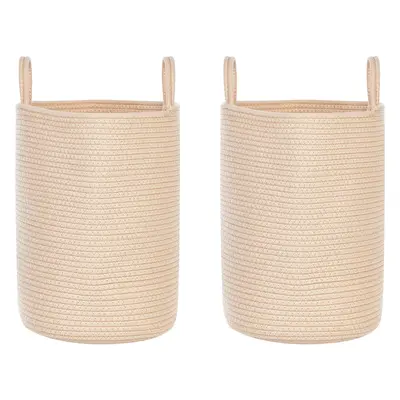 Set of Cotton Baskets Beige SARYK