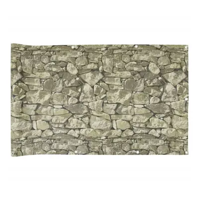 (stone, x cm) vidaXL Garden Privacy Screen Fence Screen Balcony Screen Ledge Stone Look PVC