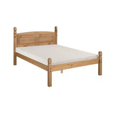 Corona 4'6" Low Foot End Bed Frame Solid Pine furniture