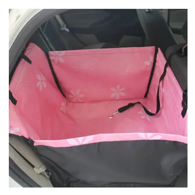 (Pink, 60x35x53cM) Pet Car Seat Cover Carrying for Dogs Cats Mat Blanket Rear Back Hammock