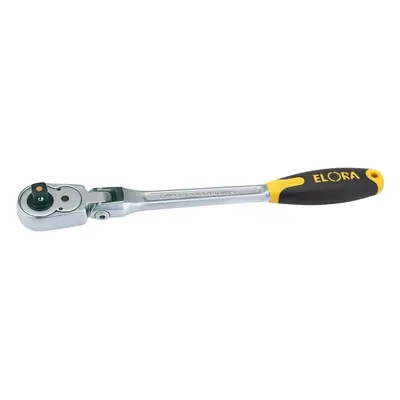 Elora Quick Release Soft Grip Reversible Ratchet with Flexible Head, 1/2"" Sq. Dr., 305mm