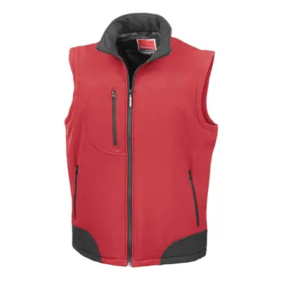 (XXL, Red/Black) Result Mens Soft Shell Bodywarmer