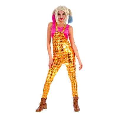 (S) Women's diamond overall costume