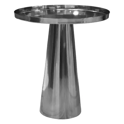 Contemporary Round Leg Coffee Table with Marble Top, 400mm x 510mm - Brass/Marble - Balterley