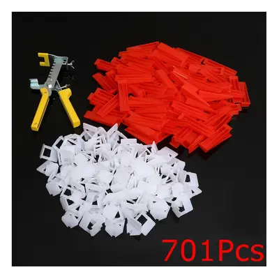 500Pcs Clips+200Pcs Wedges Tile Leveling System Spacer+Pliers