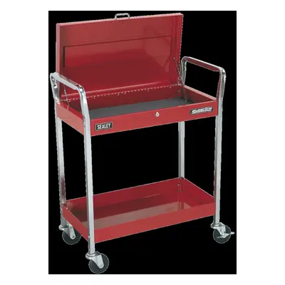 Trolley 2-Level Heavy-Duty with Lockable Top