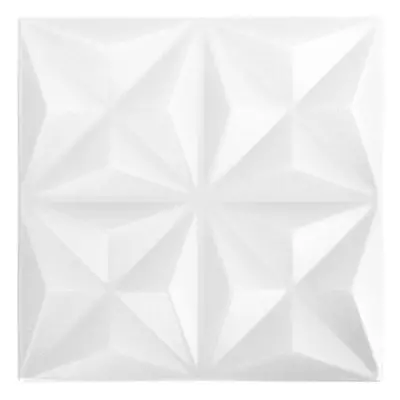 (origami white, 24) vidaXL 3D Wall Panels Self-adhesive Wall Panel Decor Wallpaper Wall Covering