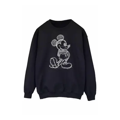 (XL, Black) Disney Womens/Ladies Mickey Mouse Sketch Kick Sweatshirt