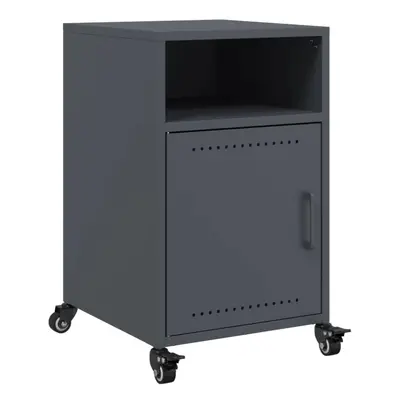 vidaXL Bedside Cabinet Nightstand Bed Side Table Bed Cabinet Anthracite Steel