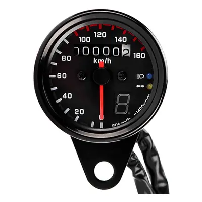 12V Universal Motorcycle Speedometer Tachometer Gauge w/ LED Backlight