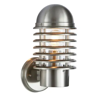 IP44 Outdoor Wall Lamp Stainless Steel Round Caged Light Modern Porch Security