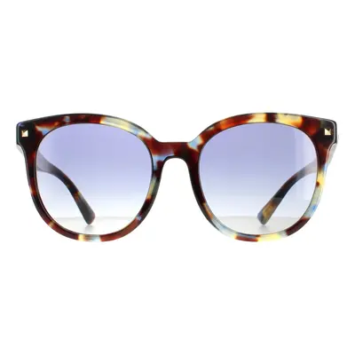 Valentino Sunglasses VA4083 50684L Havana Multicolour Blue Gradient