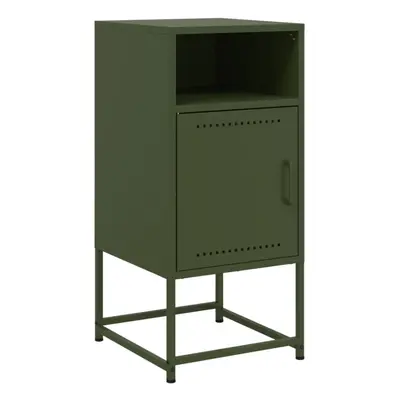 (green, pcs) vidaXL Bedside Cabinet Nightstand Bed Table Bed Cabinet Mustard Yellow Steel