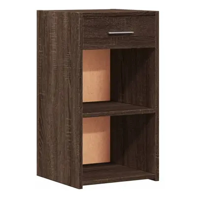 vidaXL Bedside Cabinet Nightstand Bed Side Table Brown Oak Engineered Wood