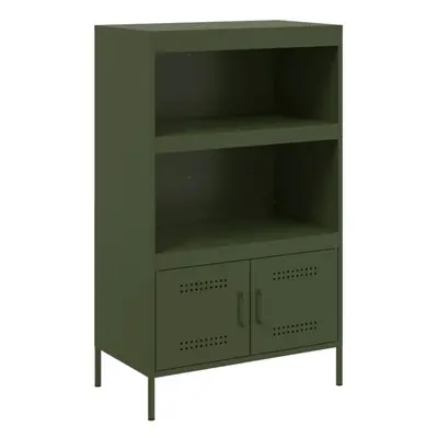 (green) vidaXL Highboard Sideboard Storage Side Cabinet Home Storage Cupboard Steel