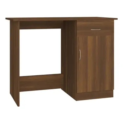 (Brown oak) vidaXL Desk Engineered Wood Bedroom Office Corner Study Desk Multi Colours