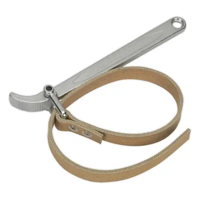 Oil Filter Strap Wrench - Drop Forged Steel - 60mm to 140mm Rubberised Strap