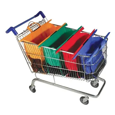 Thicken Cart Trolley Supermarket Shopping Grocery Grab Storage Bags 4pcs/Set