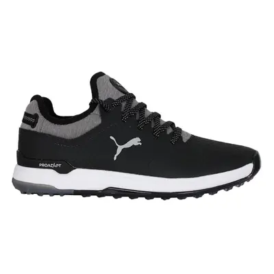 (UK 10, Black/Silver/Quiet Shade) Puma Golf Mens PROADAPT ALPHACAT Spikeless Waterproof Golf Sho