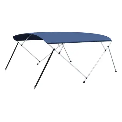 vidaXL Bow Bimini Top Navy Blue 243x(230-244)x137 cm Boat Canopy Awning