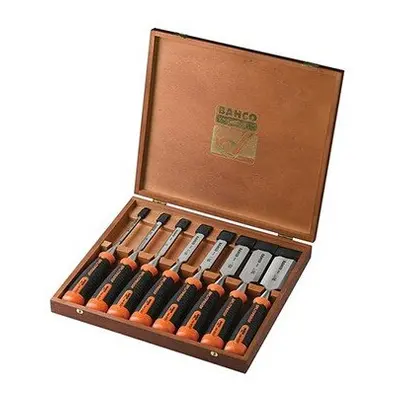 Bahco 434-S8-EUR B/E Chisel Set of 8: 6,10,12,16,18,25,32 & 38mm