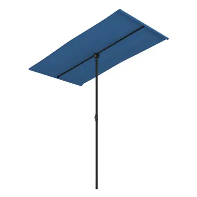 (azure blue) vidaXL Outdoor Parasol with Aluminium Pole Garden Patio Umbrella Canopy Shade