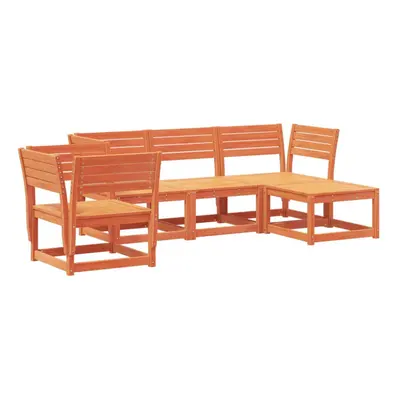 vidaXL Garden Lounge Set Piece Outdoor Lounge Set Wax Brown Solid Wood Pine