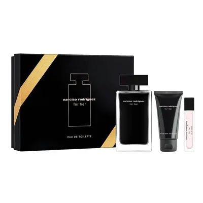 Narciso Rodriguez For Her 100ml EDT Spray / 50ml Body Lotion / 10ml EDT Spray