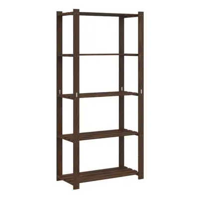 (brown, x x cm) vidaXL Storage Rack Storage Units Shelf Industrial Shelving Solid Pinewood