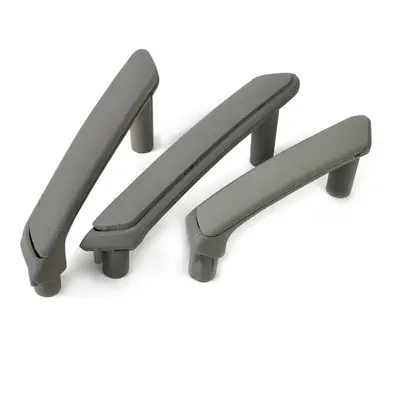 (Grey) 3PCS Door Pull Grab Handle With Trim