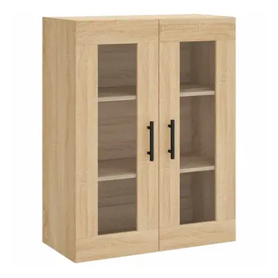 (sonoma oak) vidaXL Wall Mounted Cabinet Wall Storage Cabinet Grey Sonoma Engineered Wood