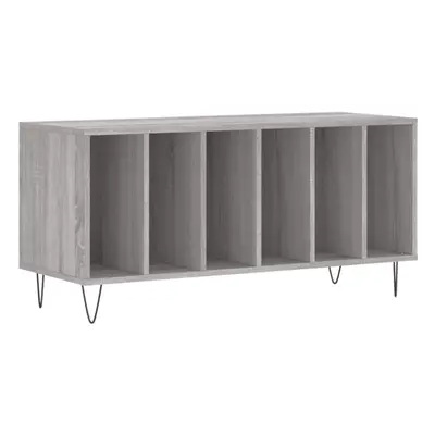 (grey sonoma) vidaXL Record Cabinet Record Storage Cabinet Sideboard White Engineered Wood