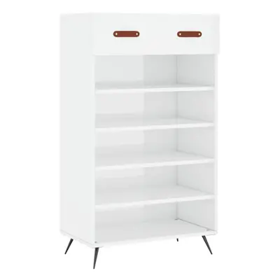 (high gloss white) vidaXL Shoe Cabinet Shoe Storage Unit Shoe Rack Shoe Cupboard Engineered Wood