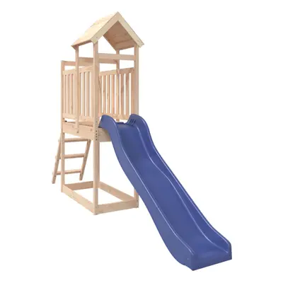 (solid pinewood) vidaXL Playhouse Outdoor Climbing Frame with Slide Ladder Solid Wood Pine