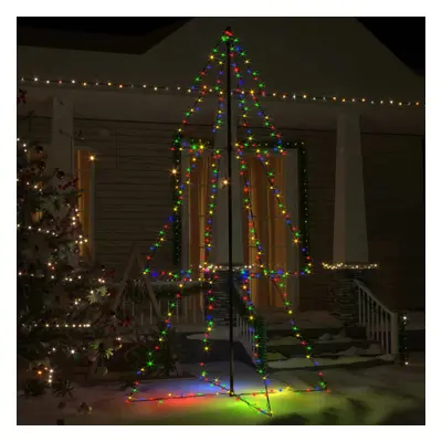 vidaXL Christmas Cone Tree LEDs Indoor and Outdoor Holiday Decoration