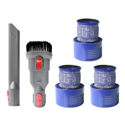 5pcs Replacements for Dyson V7 V8 V10 Vacuum Cleaner Parts Accessories Filters*3 Brush Heads*2