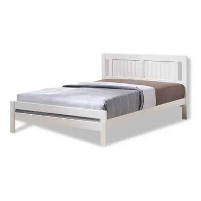 (5FT King) Glory Wooden Slatted Bed Frame in White FRAME ONLY