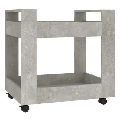 (Concrete grey) vidaXL Desk Trolley Engineered Wood Under Desk Storage Trolley Multi Colours