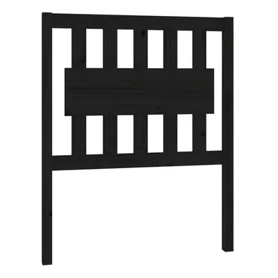 (black) vidaXL Bed Headboard Home Bedroom Decorative Bed Header Panel Solid Wood Pine