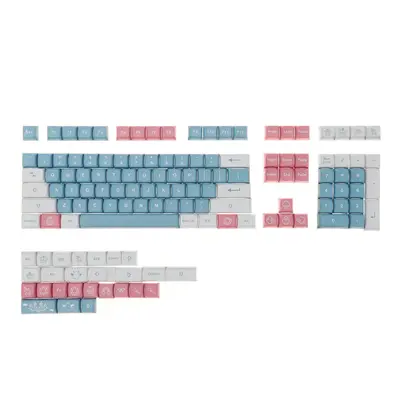 127 Keys Castle In The Sky Keycap Set PBT Sublimation XDA Profile Custom Keycaps for Mechanical 