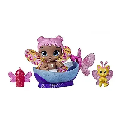 Baby Alive Glo Pixies Minis Doll, Bubble Sunny, Glow-in-The-Dark Doll for Kids Ages and Up, 3.75