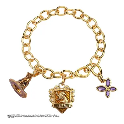 Harry Potter Lumos Hufflepuff Charm Bracelet