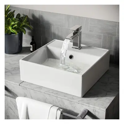 Leven x 385mm Cloakroom Square Counter Top Basin Sink